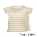 Owen T-Shirt w/ 2 snaps At Collar - Yellow Stripes 0-12m