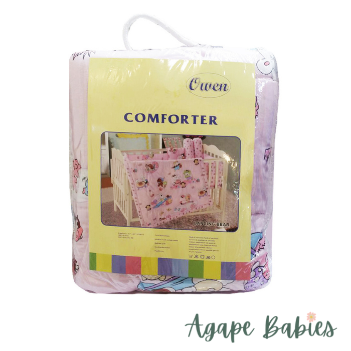 Owen Comforter Dancing Bears - Pink