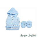 Owen 2pc Bathrobe & Slippers Set 100% cotton - 5 Designs