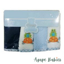 OWEN 4pc Terry Washcloth Set - 100% Cotton - 7 Designs!