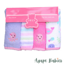 OWEN 4pc Terry Washcloth Set - 100% Cotton - 7 Designs!