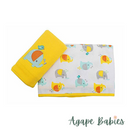 OWEN 2PC Thermal Blanket Set 30x30" - 100% Cotton - 5 Designs