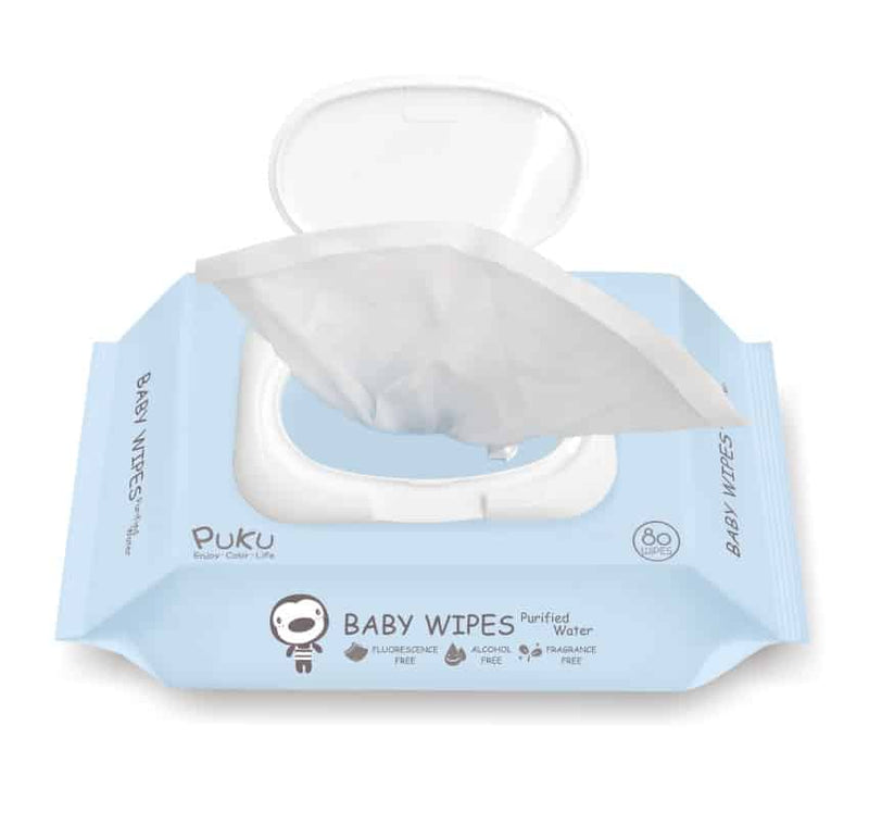 Puku EDI Purified Water Baby Wipes (80s X 12pack)