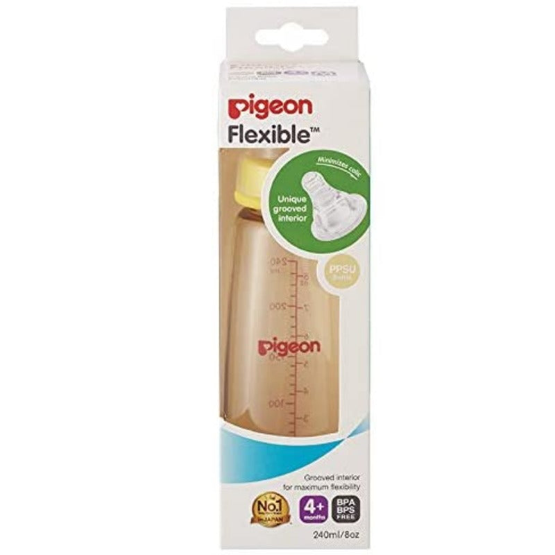 Pigeon Flexible Peristaltic Nipple Nursing Bottle KPSU 240ML (M)