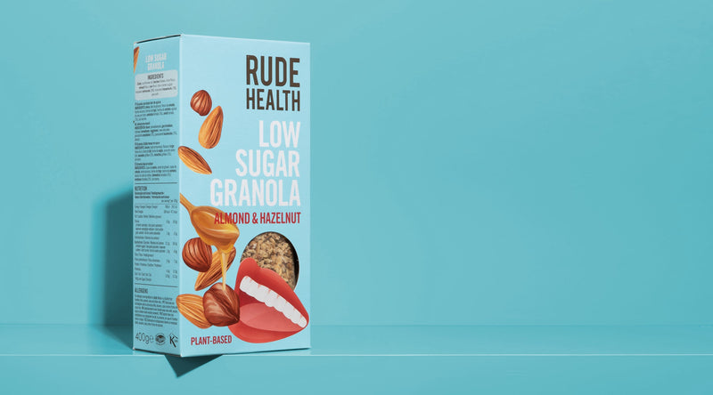 [2 Pack ] Rude Health Low Sugar Granola - Almond & Hazelnut, 400g. Exp :01/24