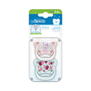 [Bundle Of 2] Dr. Brown’s Prevent Butterfly Shield Pacifier - Stage 1 * 0-6m - Pink, 2-Pack