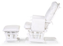 Childhome Gliding Chair Round with Footrest - White