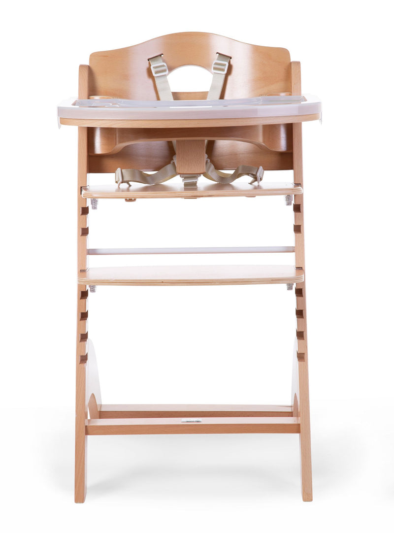 [1 yr local warranty] Childhome Lambda 3 Baby High Chair + Feeding Tray - Natural
