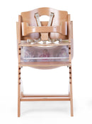 [1 yr local warranty] Childhome Lambda 3 Baby High Chair + Feeding Tray - Natural