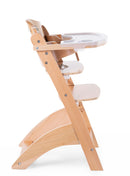 [1 yr local warranty] Childhome Lambda 3 Baby High Chair + Feeding Tray - Natural