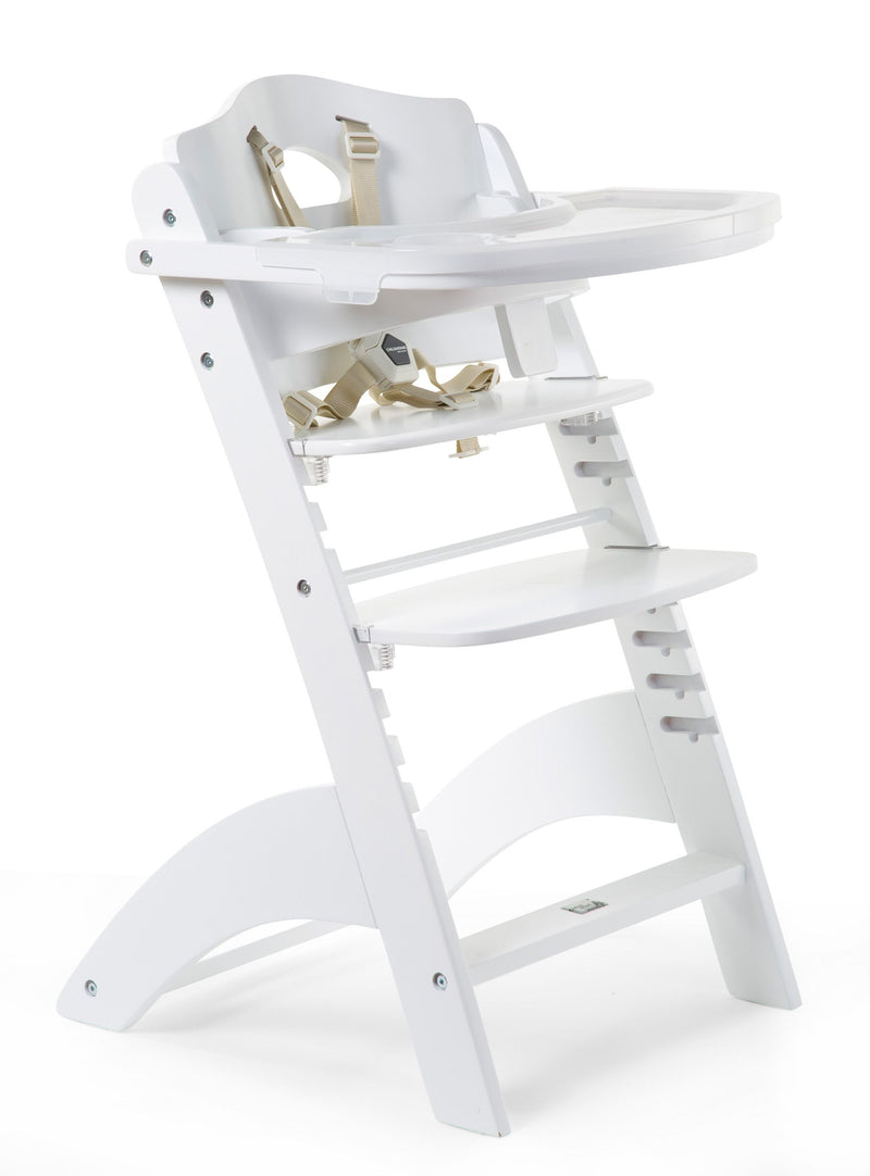 [1 yr local warranty] Childhome Lambda 3 Baby High Chair + Feeding Tray - White