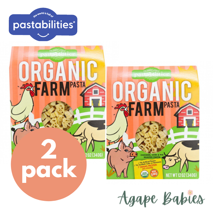[2-Pack] Pastabilities Organic Pasta - Farm Shaped 340g