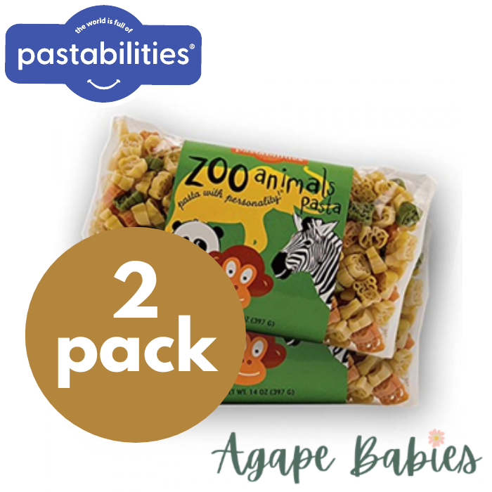 [2 Pack] Pastabilities Zoo Animals Pasta, 397g