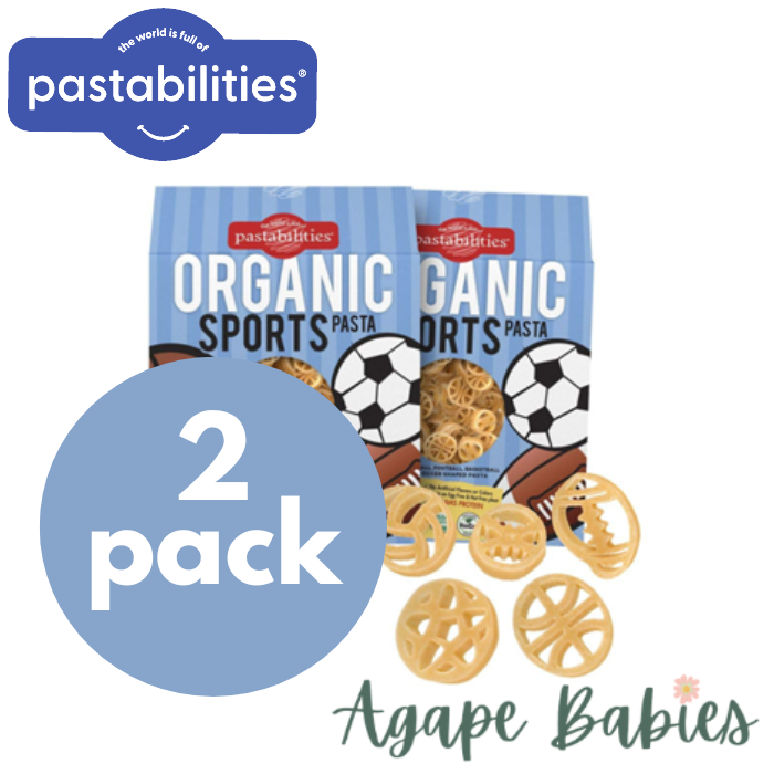 [2 Pack]  Pastabilities Organic Pasta - Sports Shaped, 340 g.