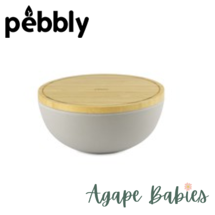 Pebbly Salad Bowl (L) - Light grey