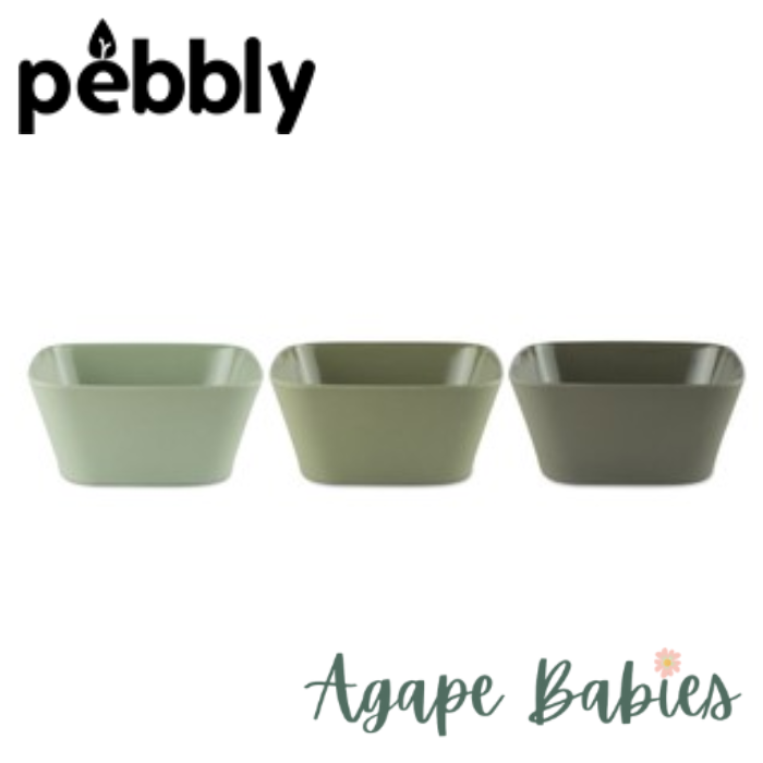 Pebbly Appetizer Bowl (3pcs Bamboo Fibre Bowl Set)