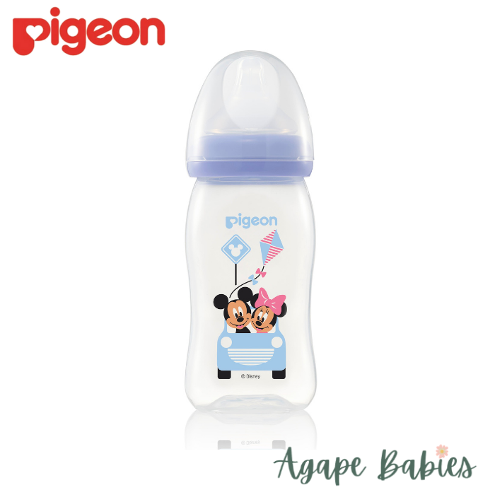 Pigeon Softouch Nursing Bottle Clear PP 240ML - Disney Car