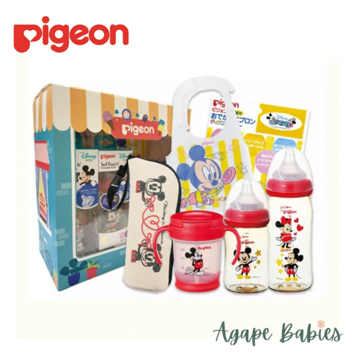 Pigeon Disney Feeding Gift Set (Mickey & Minnie)