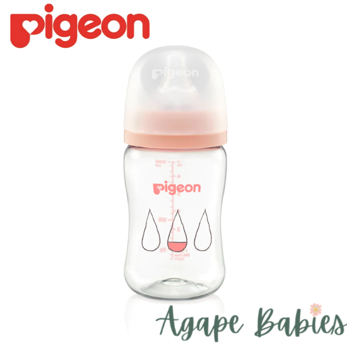 Pigeon Softouch 3 Nursing Wide Neck Bottle T-ester 200ml - Dewdrop