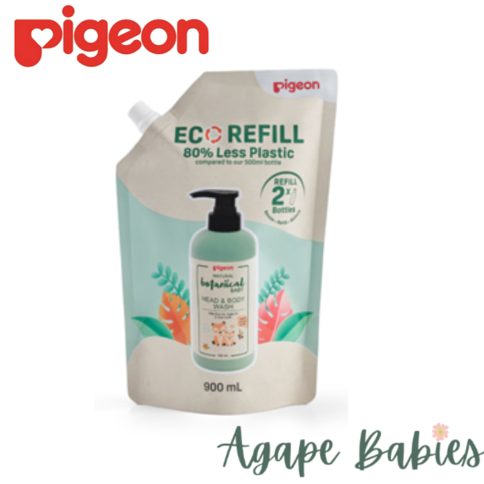 Pigeon Natural Botanical Baby Head & Body Wash Refill 900Ml