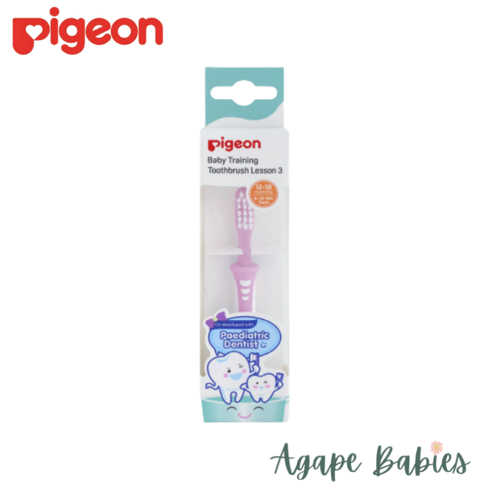 Pigeon Training Toothbrush Lesson 3 - Pink (NEW)