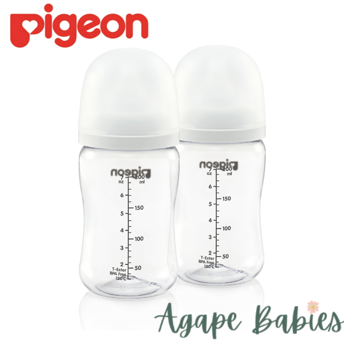 Pigeon Softouch 3 Nursing Wide Neck Bottle Twin Pack T-ester 200ml