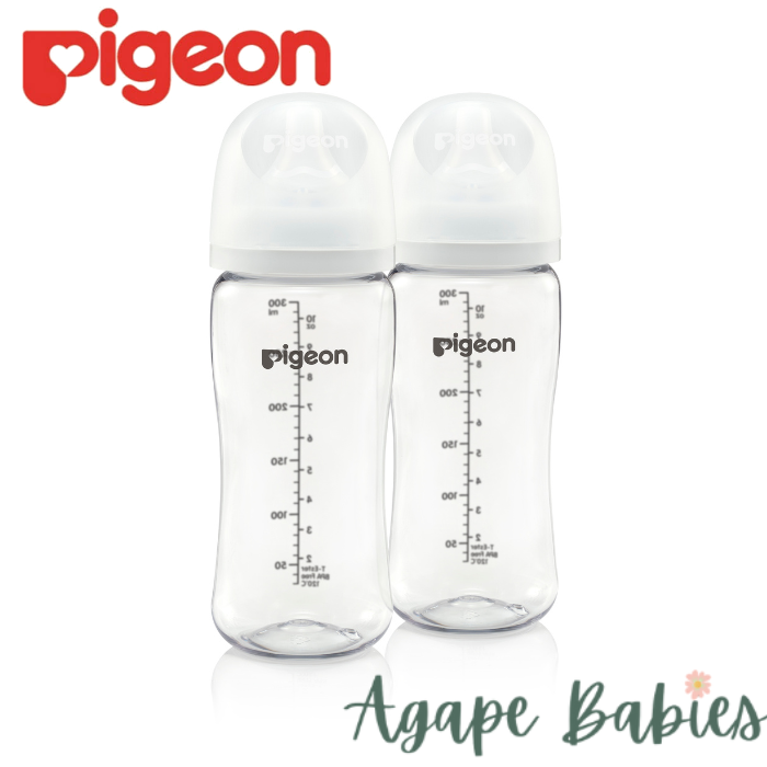 Pigeon Softouch 3 Nursing Wide Neck Bottle Twin Pack T-ester 300ml