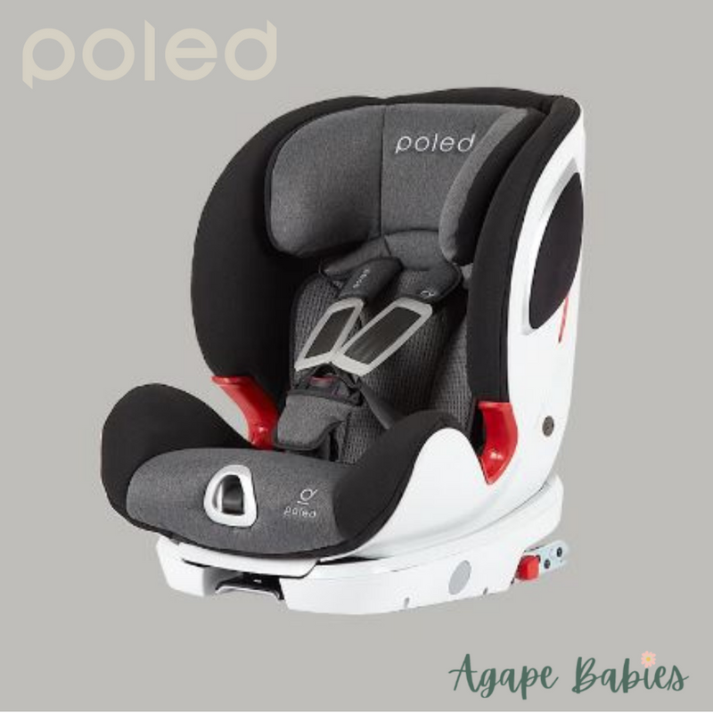 Poled Y-FIX Pro Toddler Car Seat - Dawn Grey (3 Year Local Warranty)