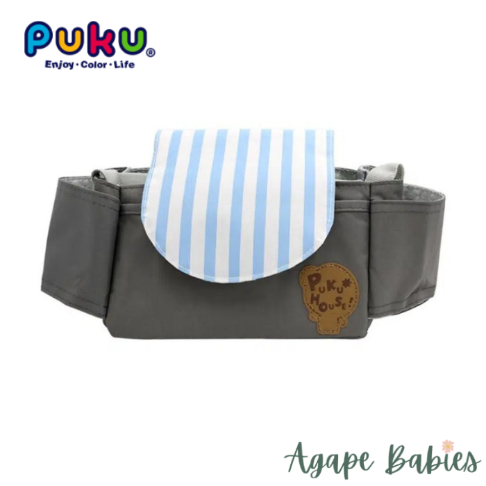 Puku Stroller Organizer with Cup Holder - Grey