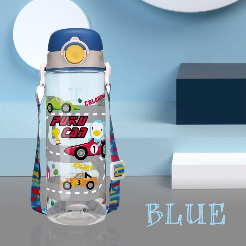 [2-Pack] Puku Tritan Sprout Bottle 500ml - Blue