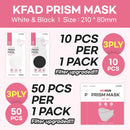 Prism MASK (Made in Korea) - 50pcs in 1 ziplock bag