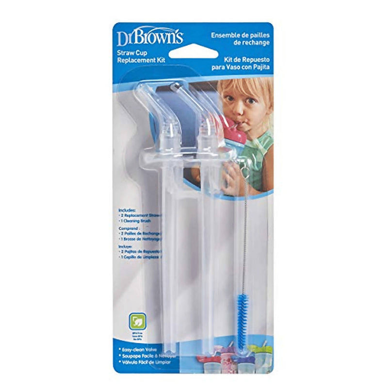 [4 Pack ] Dr. Brown's Insulated Straw Cup Replacement Kit, 2-Pack