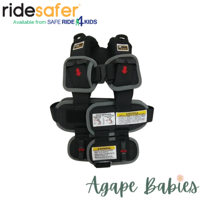 RideSafer Delight Wearable Safety Restraint - Black-Extra small (10 year local warranty)
