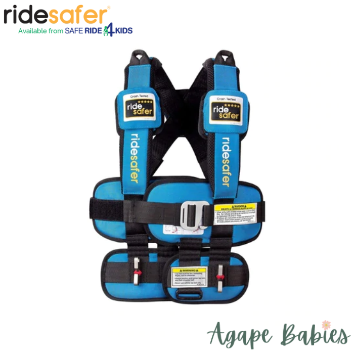 RideSafer Delight Wearable Safety Restraint - Blue - Large (10 year local warranty)