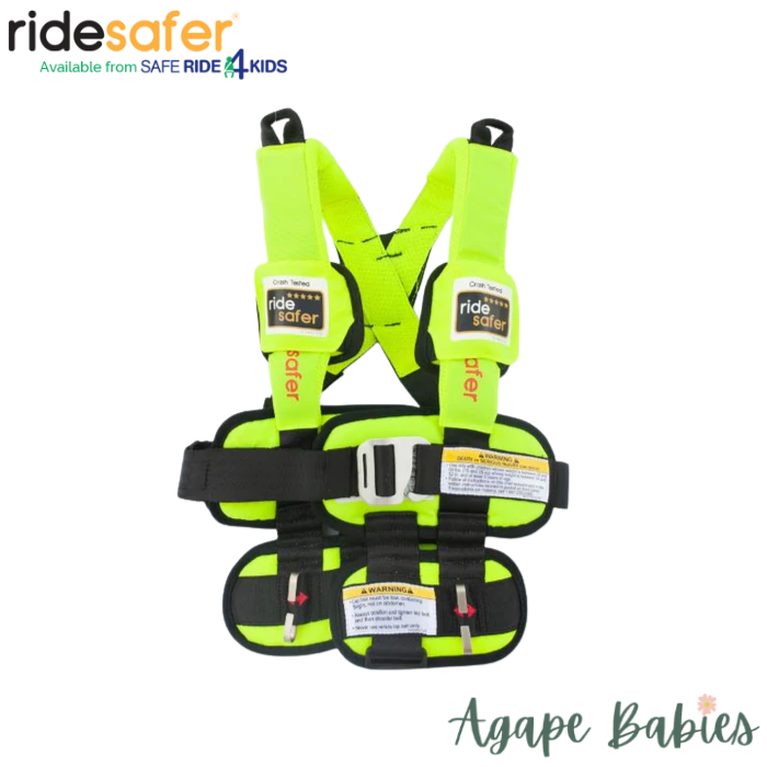 RideSafer Delight Wearable Safety Restraint - Yellow - Small (10 year local warranty)