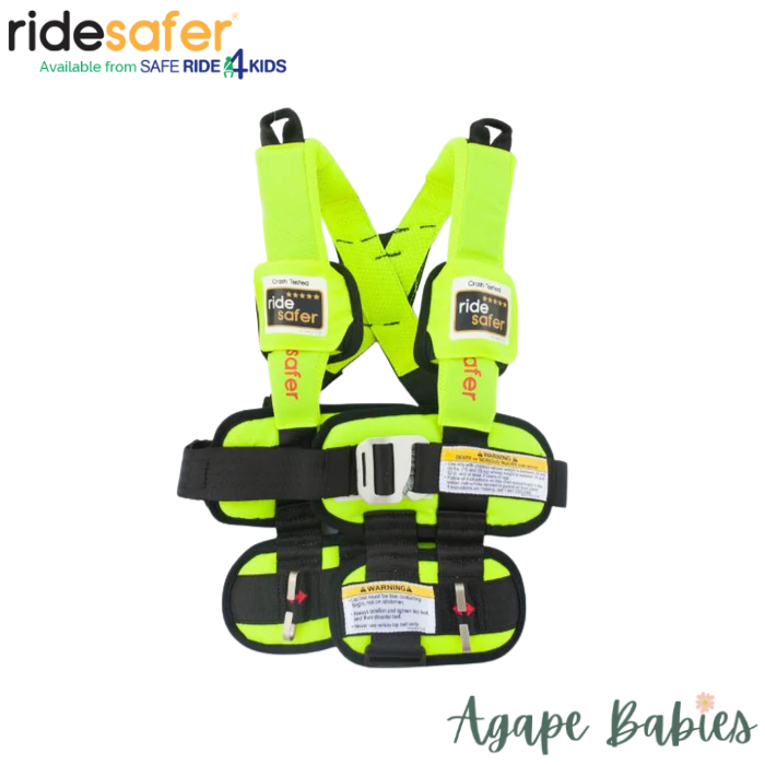 RideSafer Delight Wearable Safety Restraint - Yellow - Large (10 year local warranty)