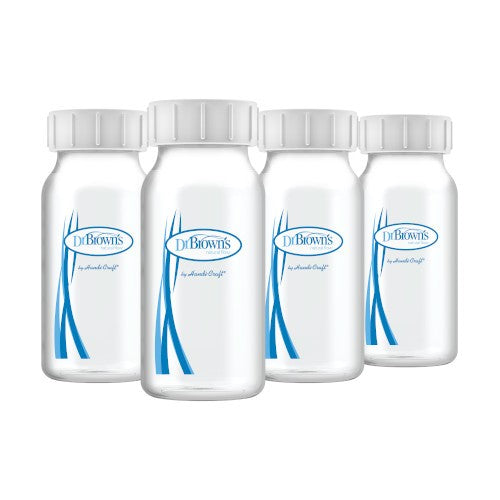 Dr Brown's 4Oz/120ml Narrow Neck Breastmilk Collection Bottles (4-Pack)