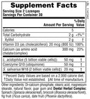 Nature's Plus Adult's Dental Care Probiotic Lozenges - Peppermint, 60 tabs.