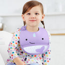 Skip Hop Zoo Fold & Go Silicone Bib - Narwhal