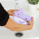 Skip Hop Zoo Fold & Go Silicone Bib - Narwhal