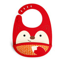 Skip Hop Zoo Fold & Go Silicone Bib - Fox