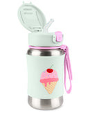 Skip Hop Spark Style Stainless Steel Straw Bottle - Ice Cream