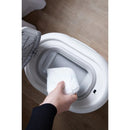 Shnuggle Eco-Touch Nappy Bin - White/Grey