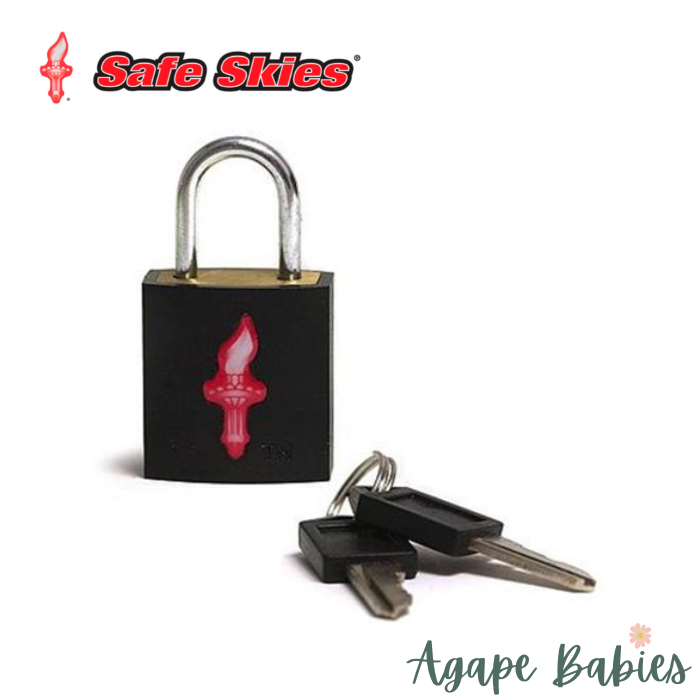 Safe Skies Padlock - Neon Black