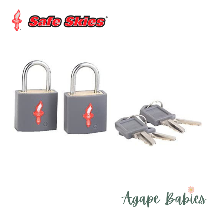 Safe Skies Padlock Double Set - Charcoal