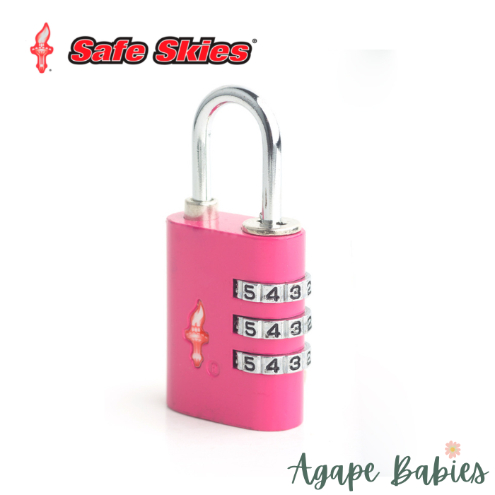 Safe Skies Aero Lock 3 Dial - Pink