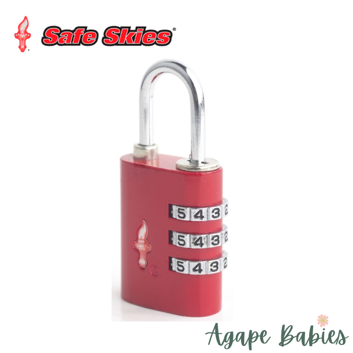 Safe Skies Aero Lock 3 Dial - Red