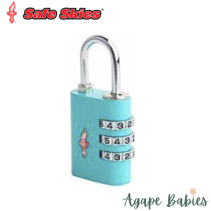 Safe Skies Aero Lock 3 Dial - Aqua Blue