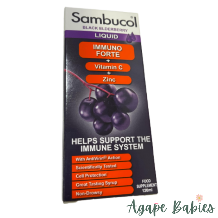 Sambucol Immuno Forte (UK Version), 120 ml (3 Years Up) SINGLE  Exp: 03/24