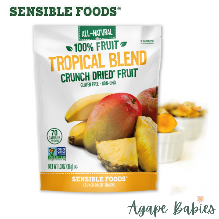 Sensible Foods All-Natural 100% Fruit Tropical Blend Crunch Dried Fruit 9g Exp: 12/24